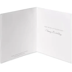 Being Extraordinary Birthday Greeting Card with Earrings