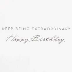 Being Extraordinary Birthday Greeting Card with Earrings