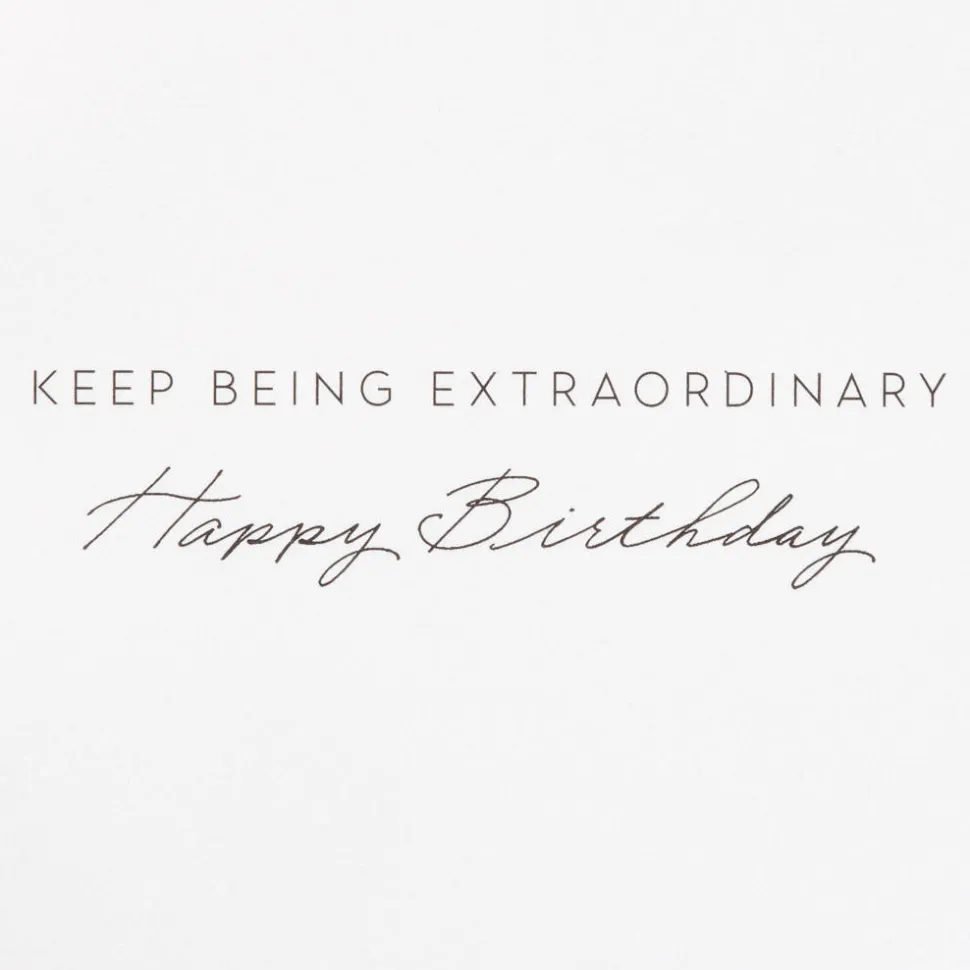 Being Extraordinary Birthday Greeting Card with Earrings