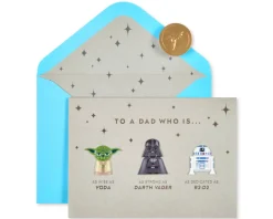 Best Dad in The Galaxy Star Wars Father’s Day Greeting Card