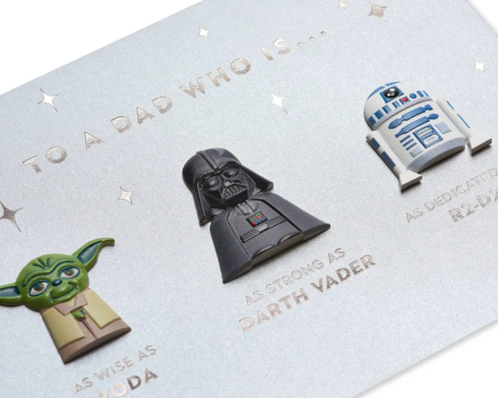 Best Dad in The Galaxy Star Wars Father’s Day Greeting Card