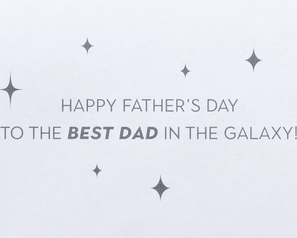 Best Dad in The Galaxy Star Wars Father’s Day Greeting Card