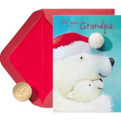 Best Grandpa in the World Christmas Greeting Card for Grandpa