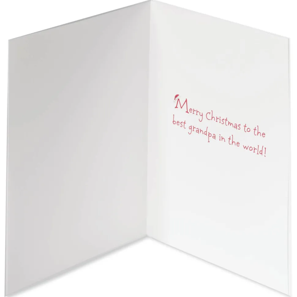 Best Grandpa in the World Christmas Greeting Card for Grandpa