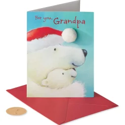 Best Grandpa in the World Christmas Greeting Card for Grandpa