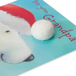 Best Grandpa in the World Christmas Greeting Card for Grandpa
