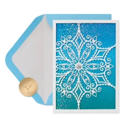 Best Wishes Christmas Boxed Cards with Envelopes, 8-Count