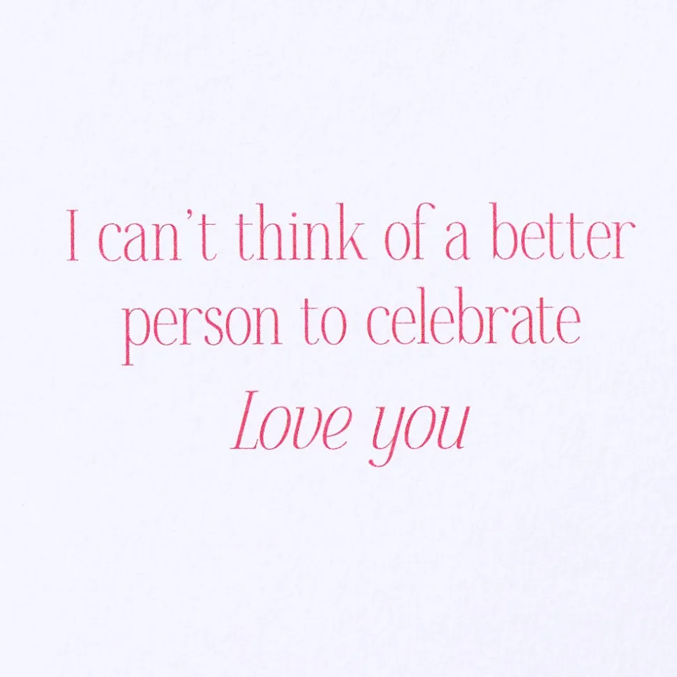 Better Person Birthday Greeting Card for Mom with Heart Pin