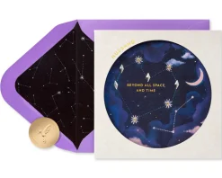 Beyond Space Birthday Greeting Card for Husband