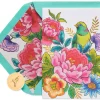 Bird and Flowers Birthday Greeting Card
