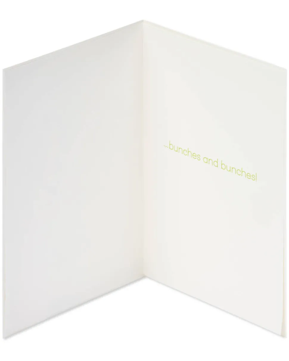 Birdie With Flowers Thank You Greeting Card – Designed by House of Turnowsky