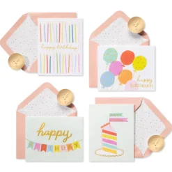Birthday Celebrations Birthday Blank Note Cards with Envelopes, 20-Count