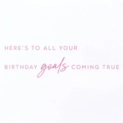 Birthday Goals Birthday Greeting Card