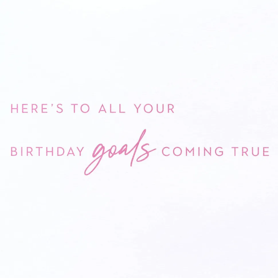 Birthday Goals Birthday Greeting Card