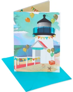 Birthday Lighthouse Birthday Greeting Card