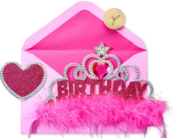 Birthday Princess Crown Birthday Greeting Card