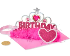 Birthday Princess Crown Birthday Greeting Card