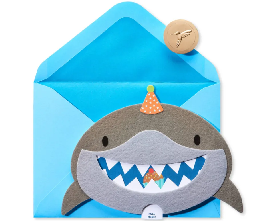 Birthday Shark Birthday Greeting Card