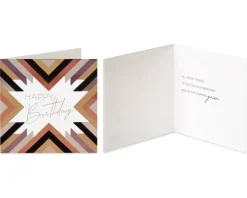 Black and Gold Birthday Greeting Card Bundle, 2-Count