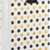 Black and Gold Polka Dots Large Gift Bag