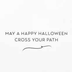 Black Cat Halloween Greeting Card