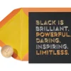 Black is Brilliant Blank Greeting Card