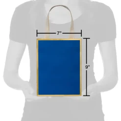 Blue and Gold 9″ Medium Gift Bag, 1 Bag
