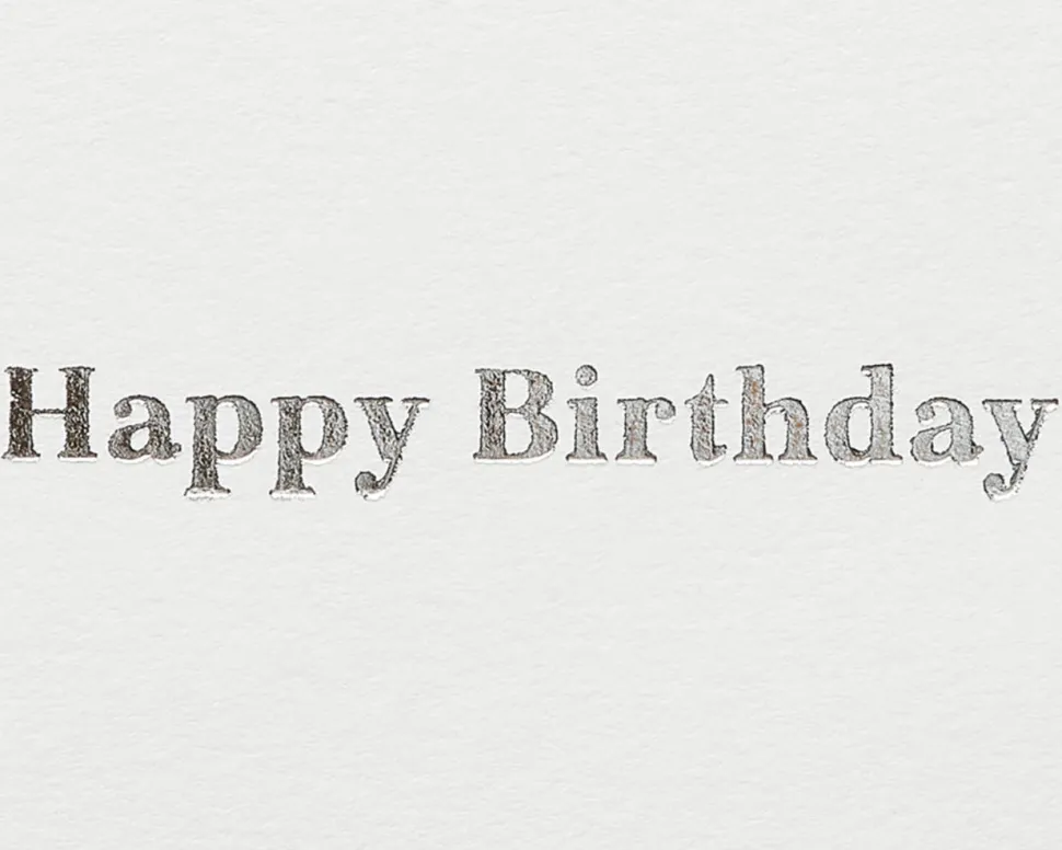 Blue Balloon Birthday Greeting Card