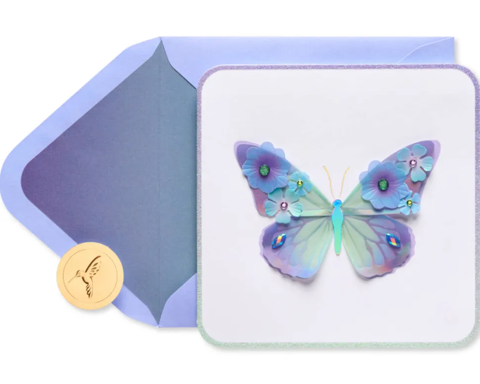Bold Butterfly Birthday Greeting Card