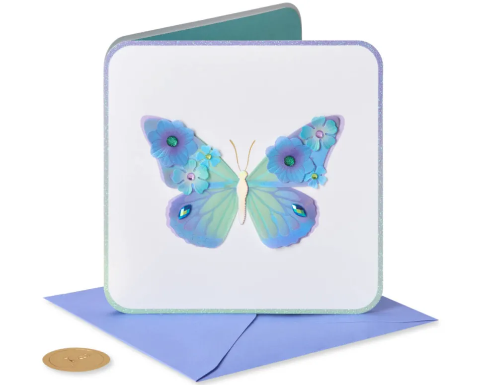 Bold Butterfly Birthday Greeting Card