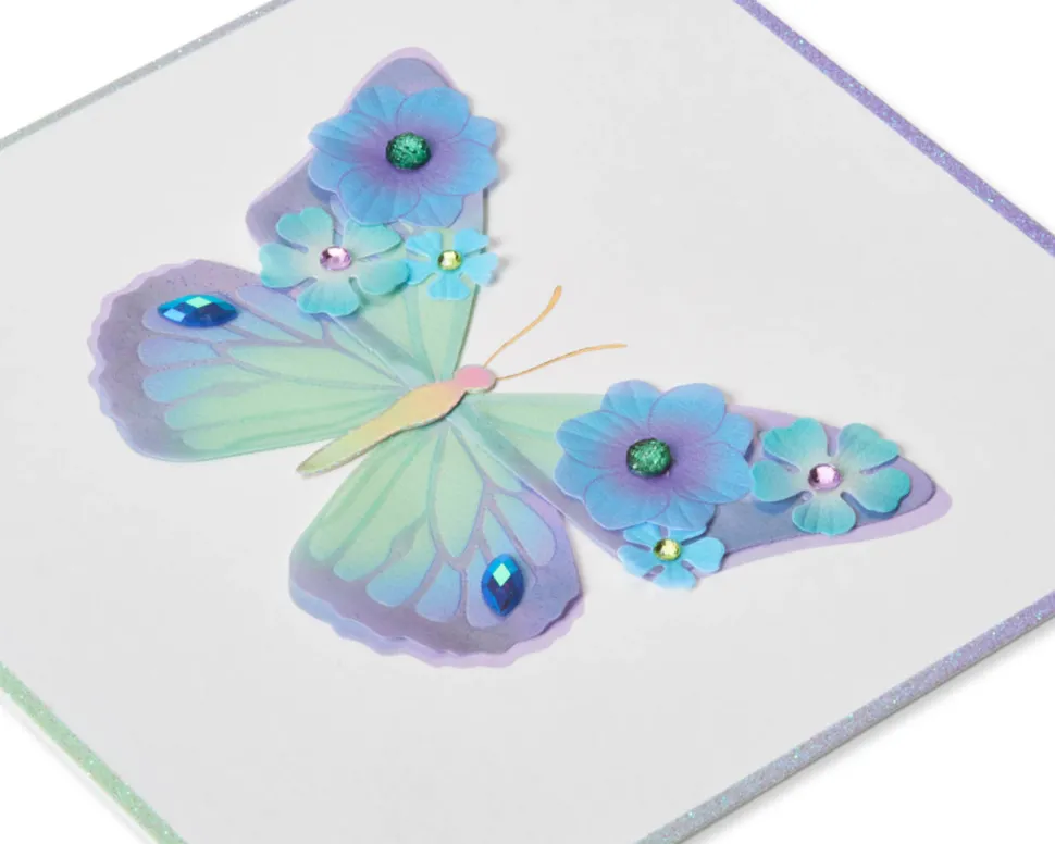 Bold Butterfly Birthday Greeting Card