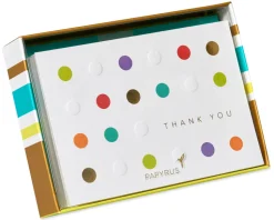 Bold Dots Blank Cards with Envelopes, 12-Count