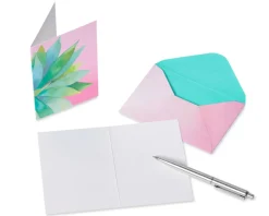 Bold Succulent Blank Note Cards with Envelopes, 14-Count