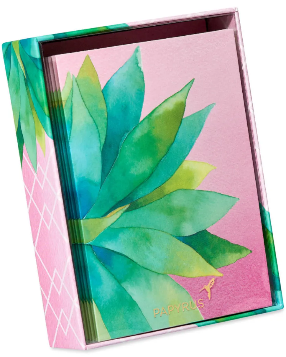 Bold Succulent Blank Note Cards with Envelopes, 14-Count