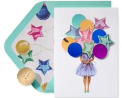 Born A Star Birthday Greeting Card – Illustrated by Sandra K Pena