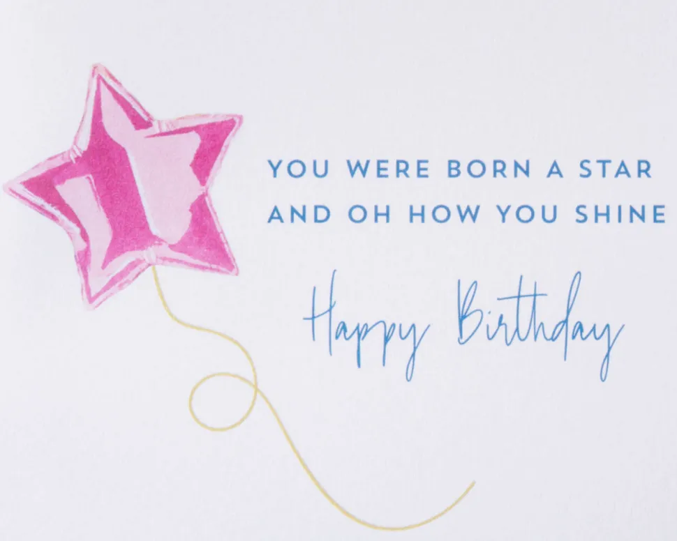 Born A Star Birthday Greeting Card – Illustrated by Sandra K Pena