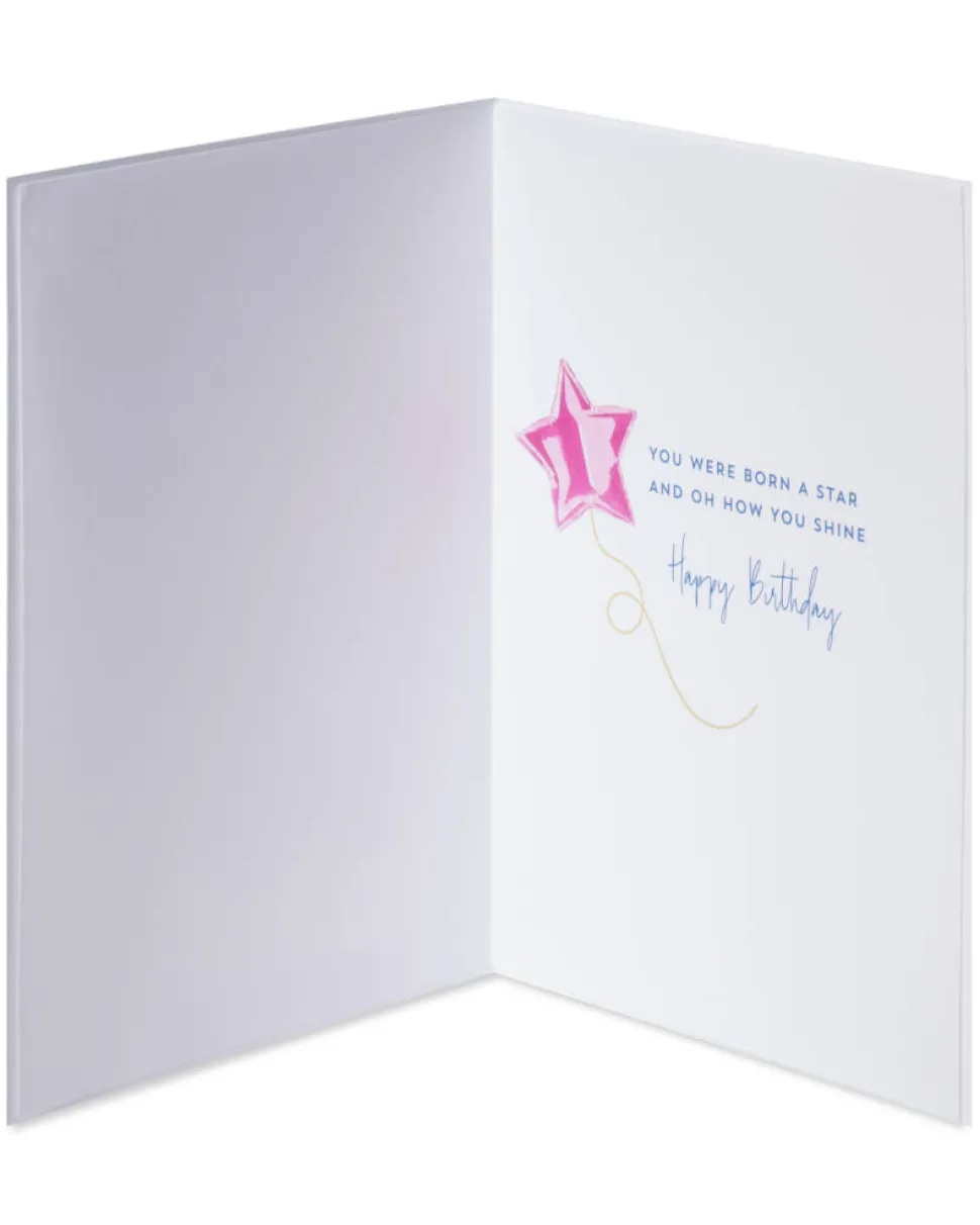 Born A Star Birthday Greeting Card – Illustrated by Sandra K Pena