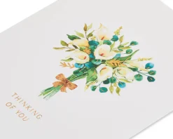 Bouquet Of Lilies Sympathy Greeting Card for Loss of Mother