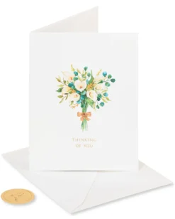 Bouquet Of Lilies Sympathy Greeting Card for Loss of Mother