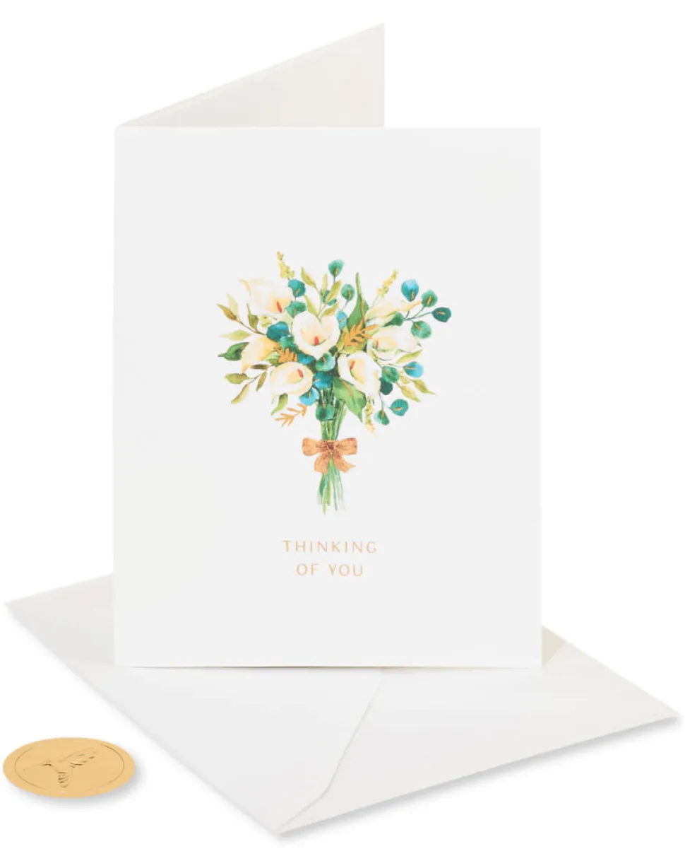 Bouquet Of Lilies Sympathy Greeting Card for Loss of Mother