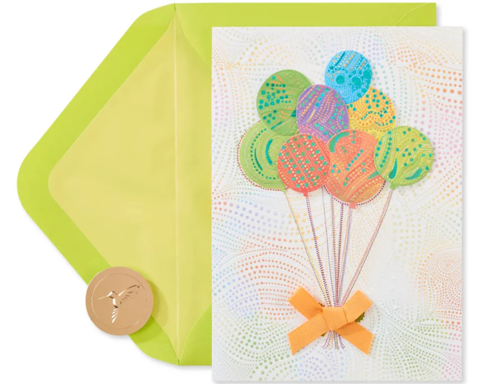 Bright and Happy Wishes Birthday Greeting Card – Designed by House of Turnowsky