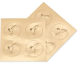Bright Flowers Handmade Boxed Blank Note Cards with Glitter, 8-Count