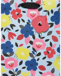 Bright Flowers Large Gift Bag, 1 Bag