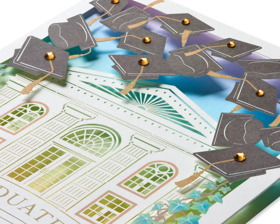 Bright Future, Lasercut Grad Cap Graduation Greeting Card
