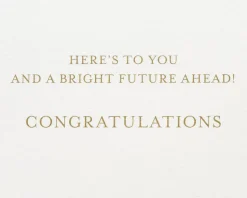 Bright Future, Lasercut Grad Cap Graduation Greeting Card