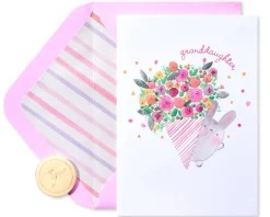 Bringer Of Flowers Birthday Greeting Card