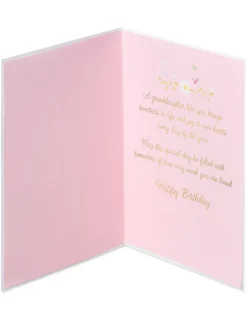Brings Sweetness to Life Birthday Greeting Card for Granddaughter