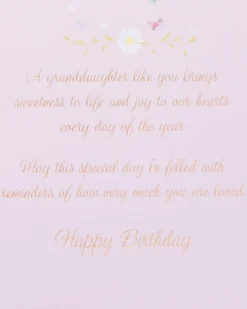 Brings Sweetness to Life Birthday Greeting Card for Granddaughter