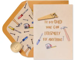 Broke Everything Funny Birthday Greeting Card for Dad