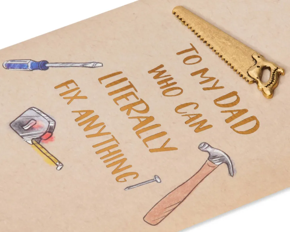 Broke Everything Funny Birthday Greeting Card for Dad